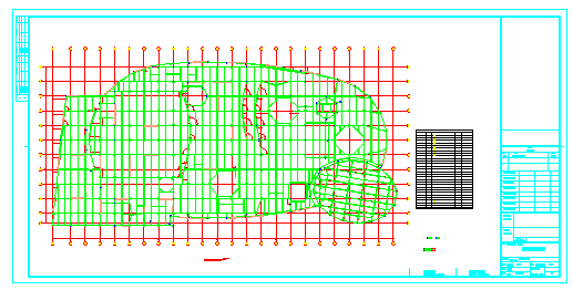 某届世博会外部网架内部钢框架结构日本馆结构cad设计图_图1