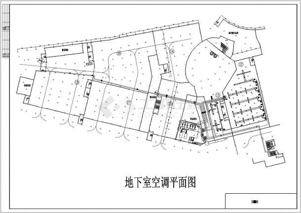 湖北某豪华大型商城空调通风系统设计施工全套cad 图-图二