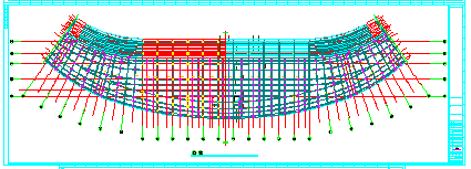 [重庆]混凝土框架及钢管拱桁架结构体育场结构cad设计图（含详细计算书）_图1