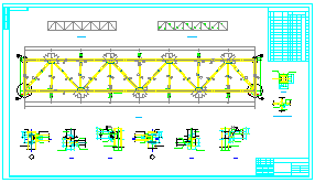 综合楼至副井井口房联廊结构cad设计图(含PKPM计算文件)-图二