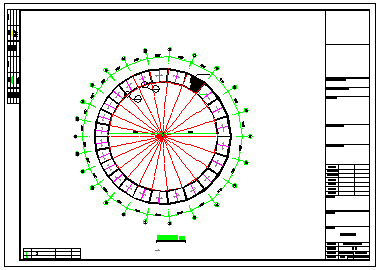 球形网架及桁架双层旋转木马结构cad设计施工图-图二