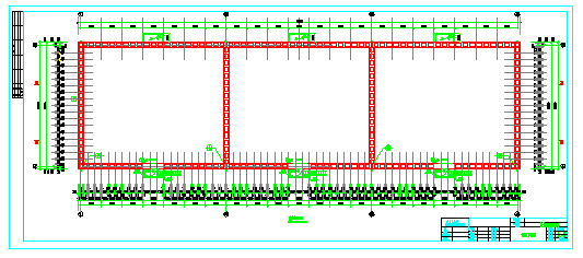 大跨度拱板屋盖仓库结构cad施工图(18米跨、含建筑图)-图二