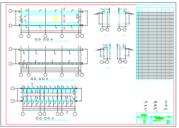 大型炼钢车间吊车梁系统全套结构cad施工图