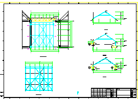 商业广场中庭大跨度钢结构cad设计施工图-图一