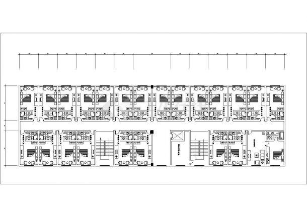 汉口市某临街5层框架结构星级酒店全套平面设计CAD图纸（含客房大样图）-图二