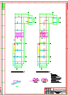 [广州]各楼之间框架结构连廊结构cad设计施工图纸-图一