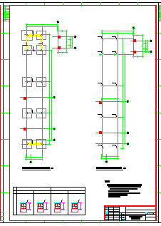 [广州]各楼之间框架结构连廊结构cad设计施工图纸-图二