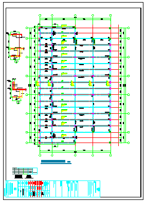 [贵州]2层框架结构风雨操场结构cad设计施工图-图一