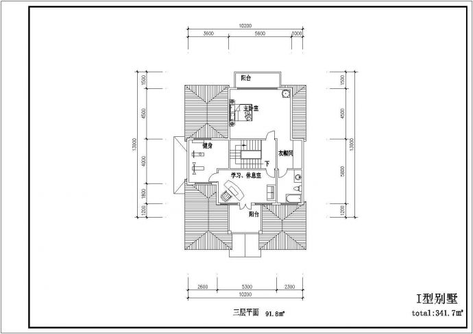 【南京】某高档小区经典多层别墅楼全套施工设计cad图纸_图1