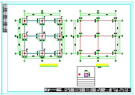 [四川]单层变电站及消防水池结构cad设计施工图-图二