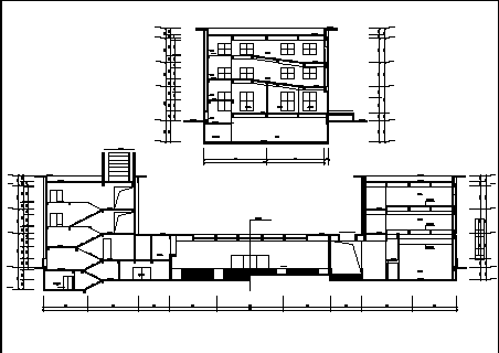 某华南理工大学技术科学楼建筑设计施工cad图纸-图一