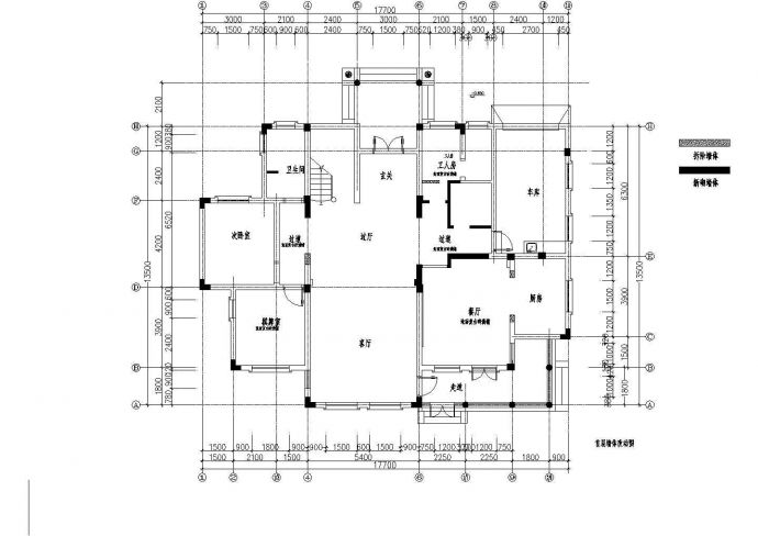 某地整套欧式别墅室内装修全套施工设计cad图_图1