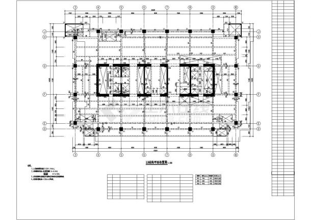 某地53层钢骨混凝土框筒结构超高层豪华大酒店结构施工cad图（2428米）-图二