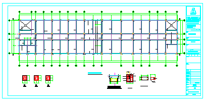 [天津]多结构类型分区办公楼结构cad设计施工图_图1