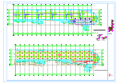3层框架地下车库结构cad设计施工图-图一