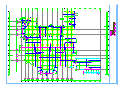 3层框架地下车库结构cad设计施工图-图二