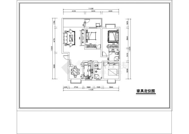 一整套家庭室内装修CAD建筑设计施工图-图二