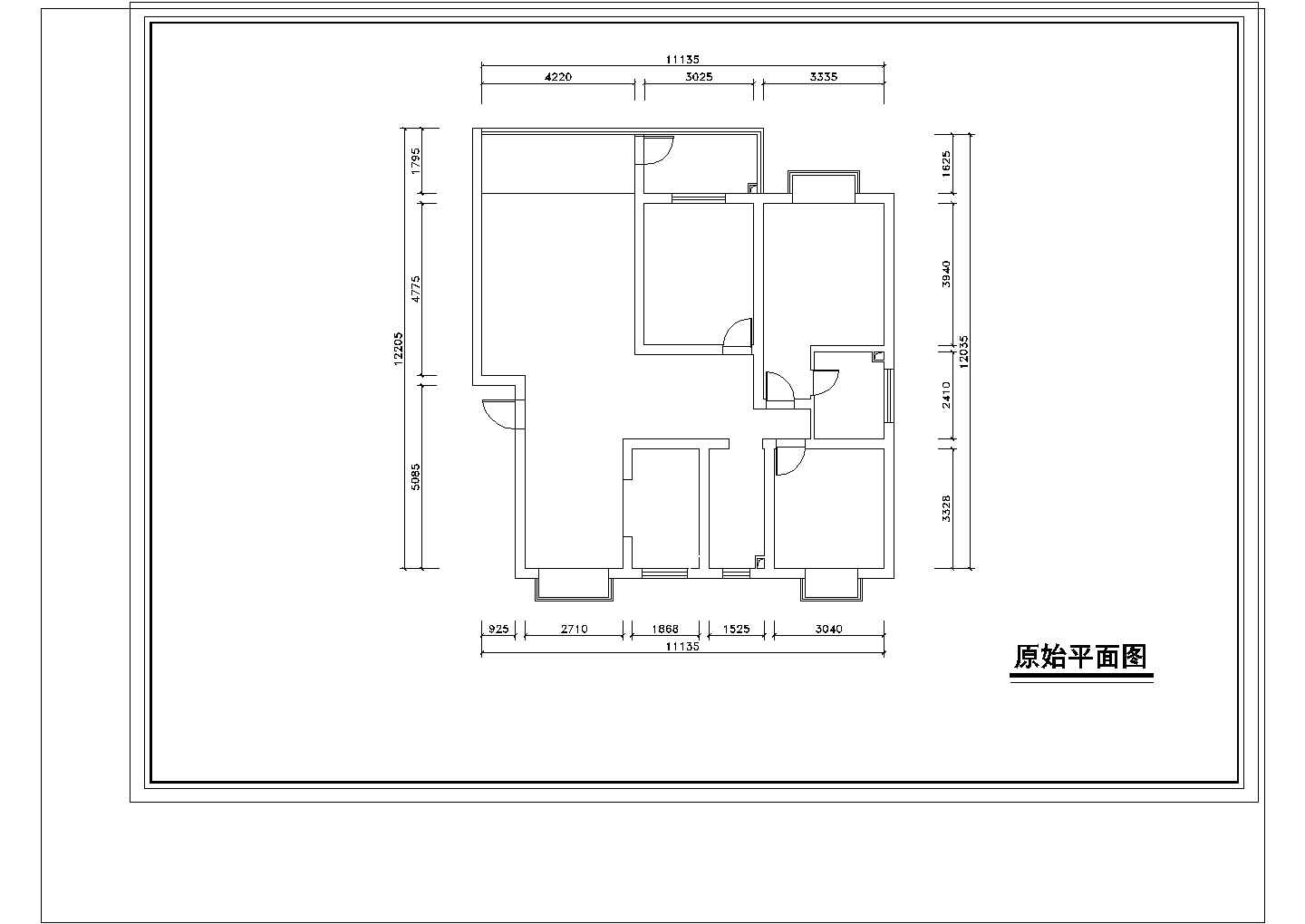 一整套家庭室内装修CAD建筑设计施工图