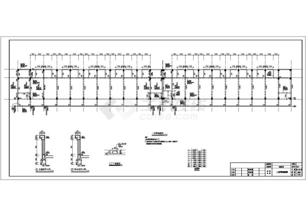 某学校宿舍楼全套建筑结构施工图-图四