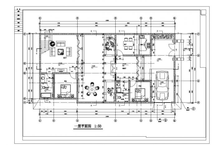 某城市仿古院民居建筑工程布置CAD方案图_图1