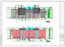 东莞图书馆建筑结构给排水暖通电气全套CAD施工图-图一