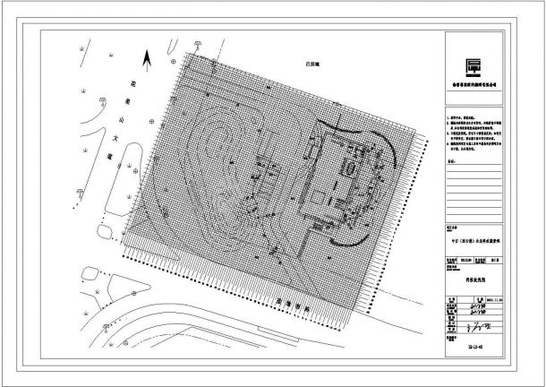 某生态园庭院设计园林CAD全套图纸-图一