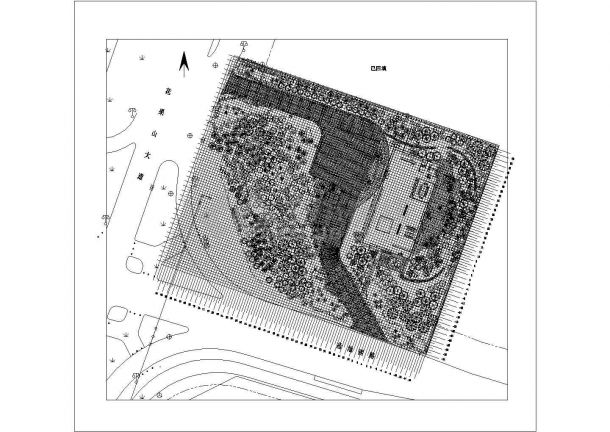 某生态园庭院设计园林CAD全套图纸-图二