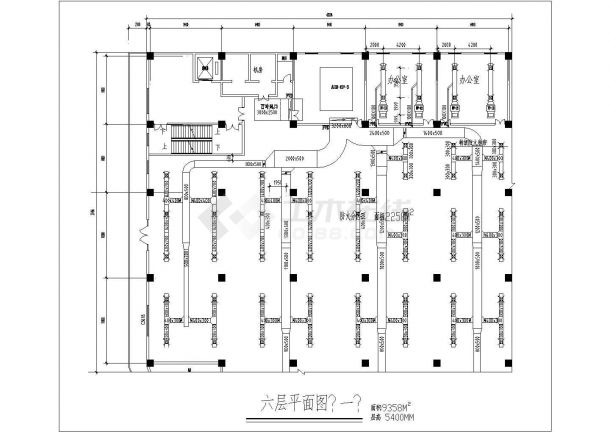 上海某高档大型超市空调通风全套设计施工cad图-图二