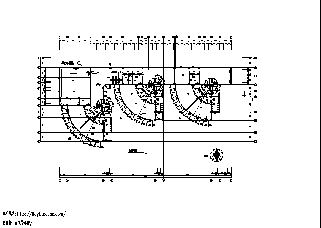 哈尔滨某3层幼儿园综合楼建筑设计施工cad图纸_图1