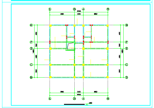 9层海南华颐结构cad设计施工图_图1