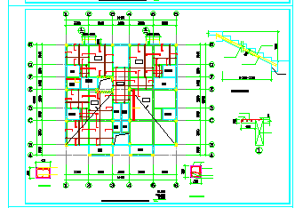 9层海南华颐结构cad设计施工图-图二