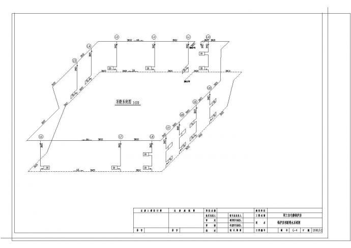 一整套四吨锅炉房水暖设计cad平面施工方案图纸（共5张图）_图1