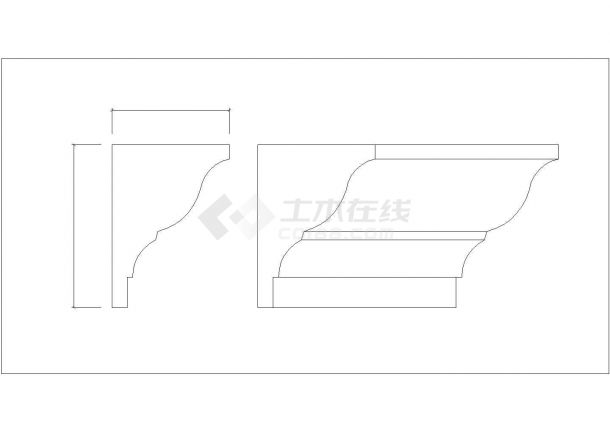壁神构件饰线增强板系列总建筑设计CAD详图-图一