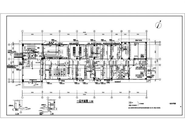 安徽多层综合楼实验室精装改造电气全套设计图-图一