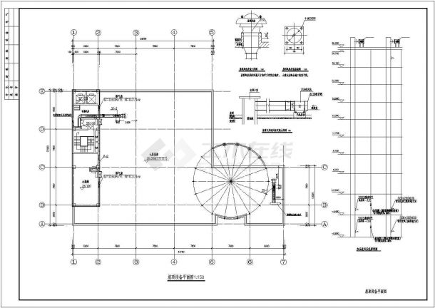 整套办公楼VRV空调系统设计cad施工全套设计图-图一