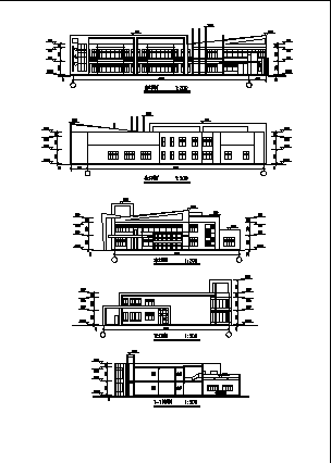 1900平米某幼儿园2层教学楼建筑设计施工cad图纸_图1