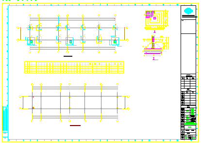 带顶棚球场配套用房结构cad设计施工图_图1