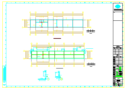 带顶棚球场配套用房结构cad设计施工图-图二