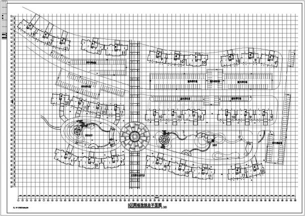 安徽省界首市某老旧小区景观设计施工CAD图纸-图二