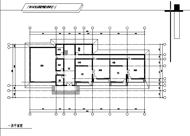 982平米某砖混结构广场小区幼儿园建筑设计施工cad图纸