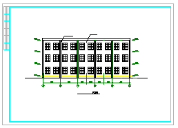 某饭店框架结构建筑cad设计施工图-图二