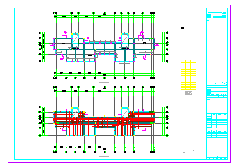 高层小区住宅楼框架结构cad设计施工图-图一