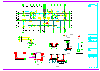 高层小区住宅楼框架结构cad设计施工图-图二