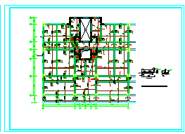 框架剪力墙结构高层住宅楼结构cad设计施工图-图二