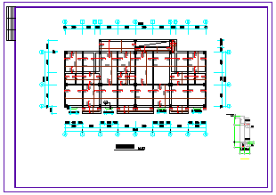 某框架结构商住楼结构cad设计施工图-图二
