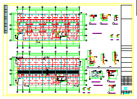 六层办公楼混凝土框结构cad设计施工图_图1