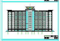 某高层办公楼框架结构cad设计施工图_图1