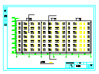 4000平米左右七层框架结构住宅楼设计（全套建筑结构图纸及计算书）-图一