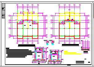 三层小型混凝土别墅结构cad设计施工图
