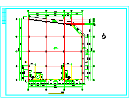 三层职工宿舍楼框架结构建筑cad设计施工图-图二